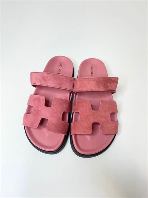 hermes hot pink sandals|hermes chypre sandals women's.